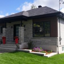 Revêtement d'une maison à St-Sauveur - Revêtement Tandem (revêtement extérieur Lanaudière)